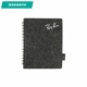 Libreta de espiral fabricada en fieltro rpet