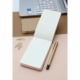 Libreta vertical con pasta de PU
