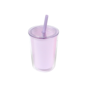 Vaso fabricado en plástico con doble pared