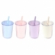 Vaso fabricado en plástico con doble pared