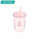 Vaso fabricado en plástico con doble pared