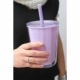 Vaso fabricado en plástico con doble pared