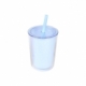 Vaso fabricado en plástico con doble pared