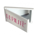 Espejo compacto rectangular con estuche