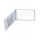 Espejo  de bolsillo rectangular con cubierta de aluminio