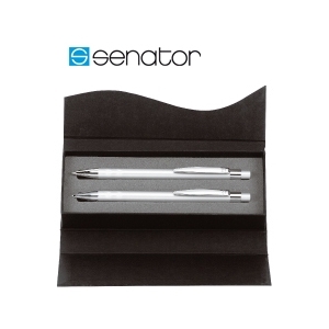 Juego SENATOR de lapicero y boligrafo Silver Line