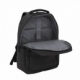 Mochila negra de poliéster