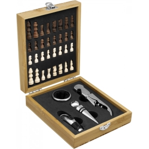 Set de vinos con juego de ajedrez