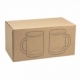 Set de dos tazas de vidrio y bambú
