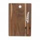 Tabla de quesos elaborado de madera y acero inoxidable