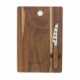 Tabla de quesos elaborado de madera y acero inoxidable