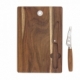 Tabla de quesos elaborado de madera y acero inoxidable