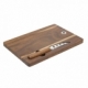 Tabla de quesos elaborado de madera y acero inoxidable