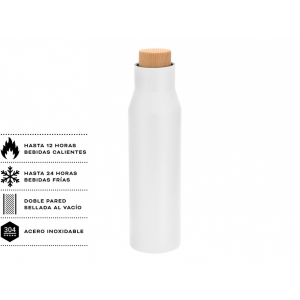 Botella de doble pared sellada al vacío
