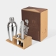 Set shaker Korai en color plata