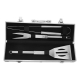 Set de BBQ Snazzy en color plata