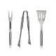 Set de BBQ Snazzy en color plata