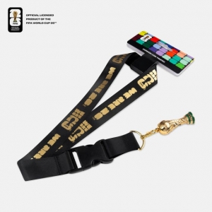 Lanyard copa mundial FIFA 2026 en color negro