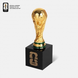 Trofeo copa mundial FIFA 2026 en color oro