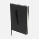 Set de libreta agendario Brigid en color negro