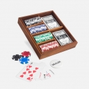 Set de poker Saurus en color café