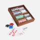 Set de poker Saurus en color café