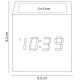 Reloj time Cube en color arena