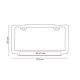 Porta placa Varek color negro