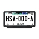 Porta placa Varek color negro