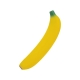 Anti stress platano en color amarillo