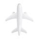 Anti-stress avion en color blanco