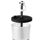 Vaso Soccer en color blanco con negro