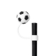 Vaso Soccer en color blanco con negro