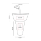 Vaso botanero Soccer en color blanco