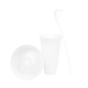Vaso botanero Soccer en color blanco