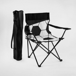 Silla soccer en color blanco con negro