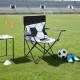 Silla soccer en color blanco con negro