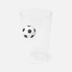 Vaso cervecero Soccer de vidrio