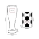 Set de vaso y destapador Soccer de vidrio