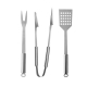 Set de BBQ Soccer en color blanco con negro
