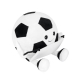 Peluche soccer en color blanco con negro