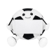 Peluche soccer en color blanco con negro