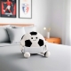 Peluche soccer en color blanco con negro