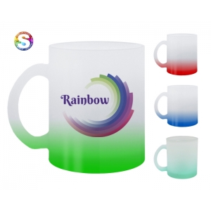 Taza Rainbow de vidrio
