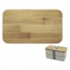 Box Lunch Roble en color beige