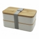 Box Lunch Roble en color beige
