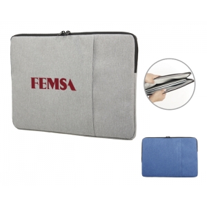 Porta laptop Office color gris y azul
