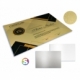 Lamina Glossy en color oro y plata