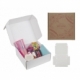 Caja de regalo en color blanco y café