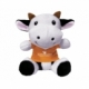 Peluche Adelina color blanco con negro